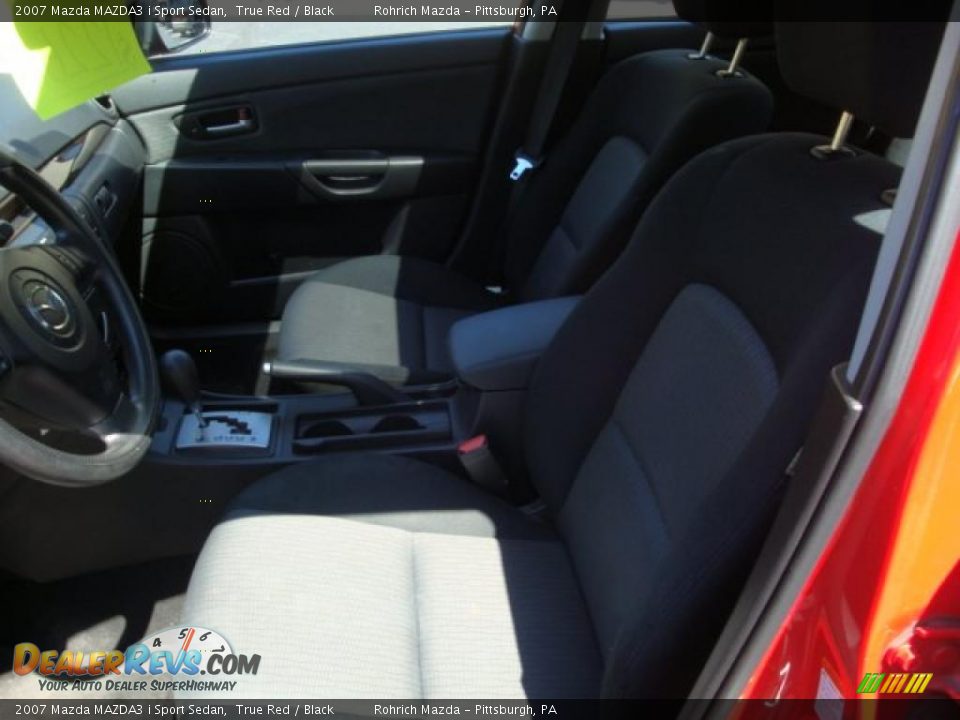 2007 Mazda MAZDA3 i Sport Sedan True Red / Black Photo #7