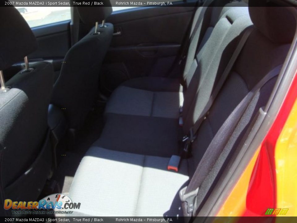 2007 Mazda MAZDA3 i Sport Sedan True Red / Black Photo #8