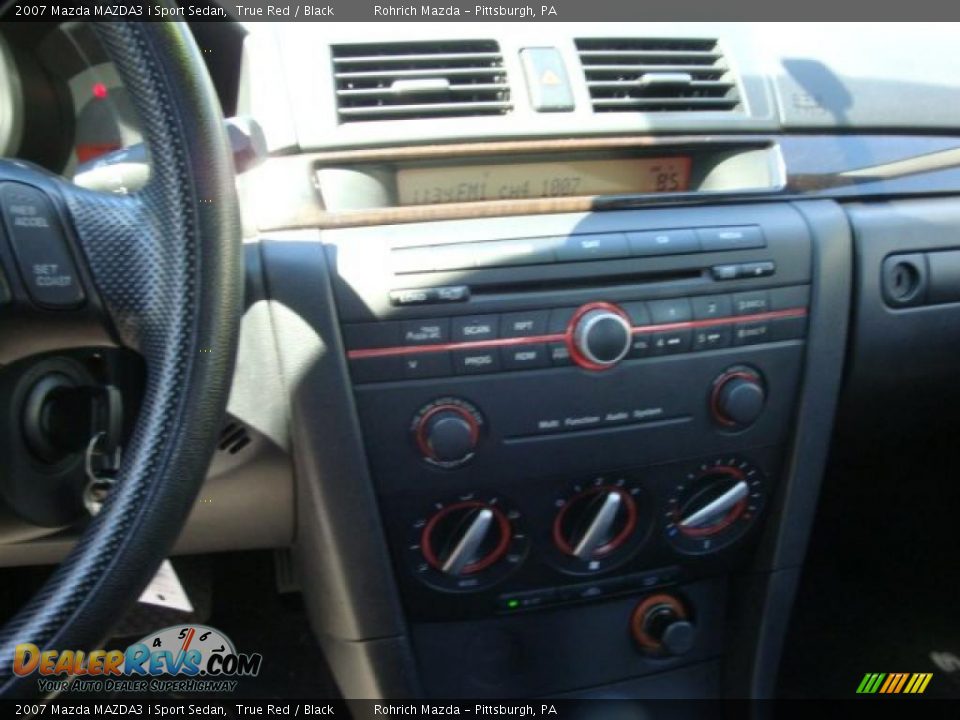2007 Mazda MAZDA3 i Sport Sedan True Red / Black Photo #9