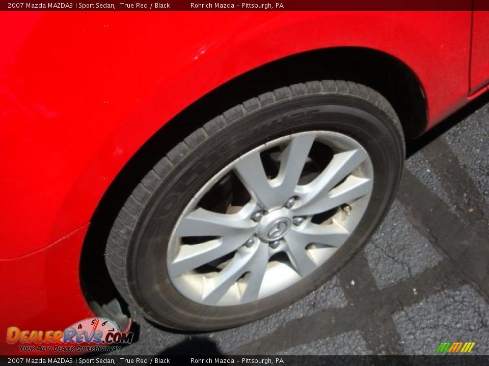 2007 Mazda MAZDA3 i Sport Sedan True Red / Black Photo #12