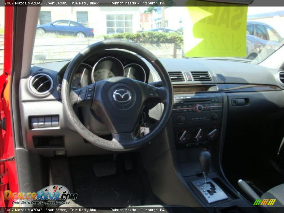 2007 Mazda MAZDA3 i Sport Sedan True Red / Black Photo #13