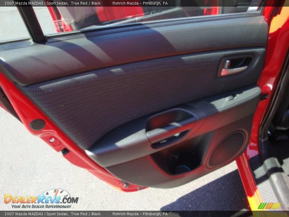 2007 Mazda MAZDA3 i Sport Sedan True Red / Black Photo #14