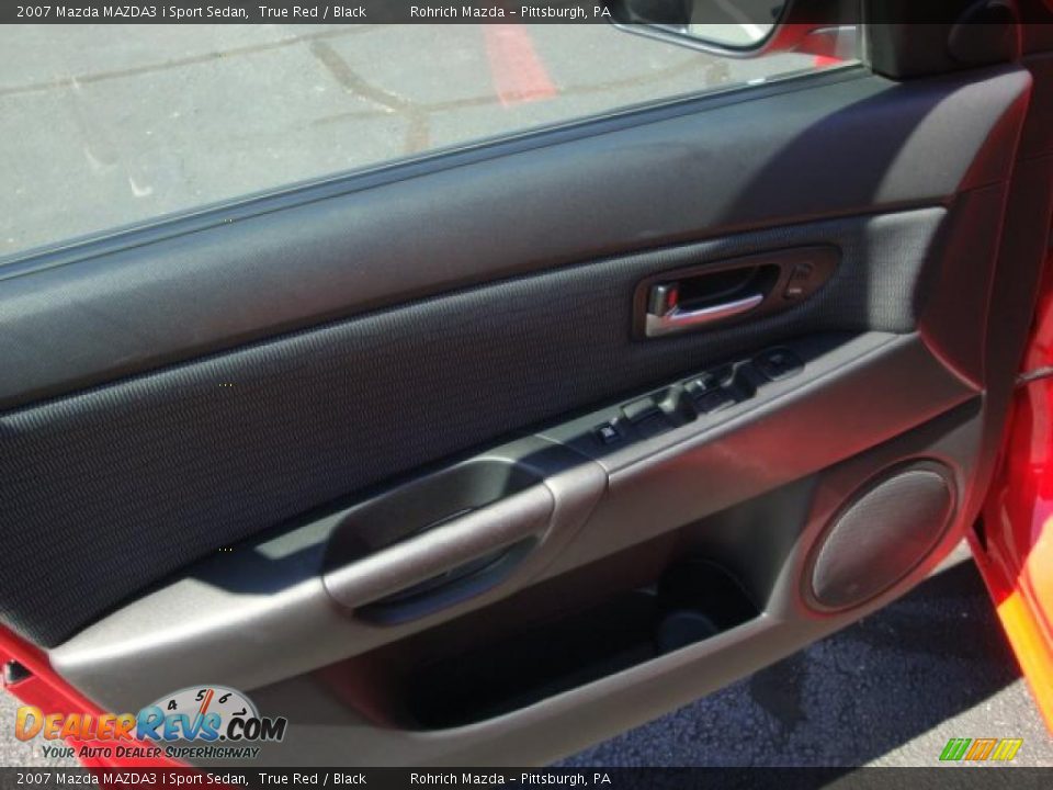 2007 Mazda MAZDA3 i Sport Sedan True Red / Black Photo #15