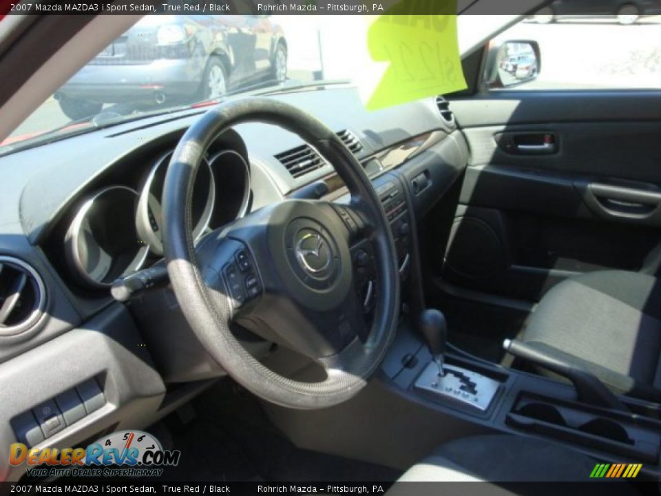 2007 Mazda MAZDA3 i Sport Sedan True Red / Black Photo #16