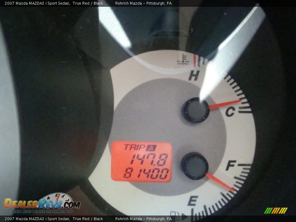 2007 Mazda MAZDA3 i Sport Sedan True Red / Black Photo #20