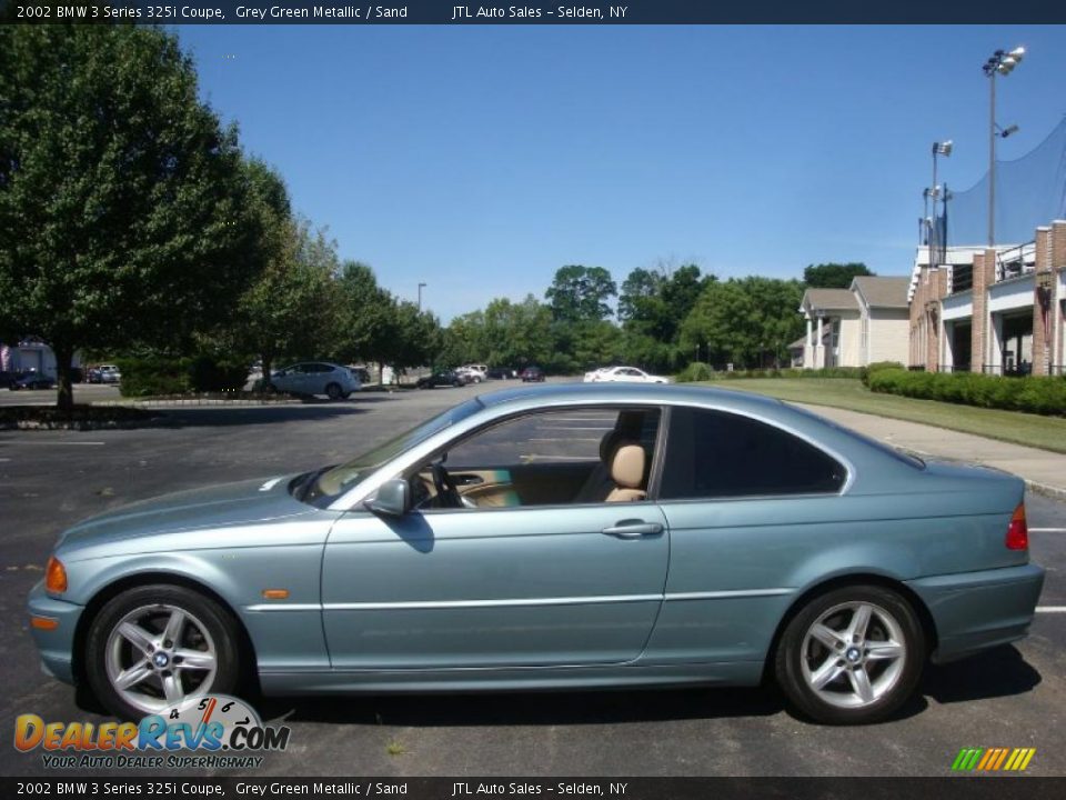 2002 BMW 3 Series 325i Coupe Grey Green Metallic / Sand Photo #3