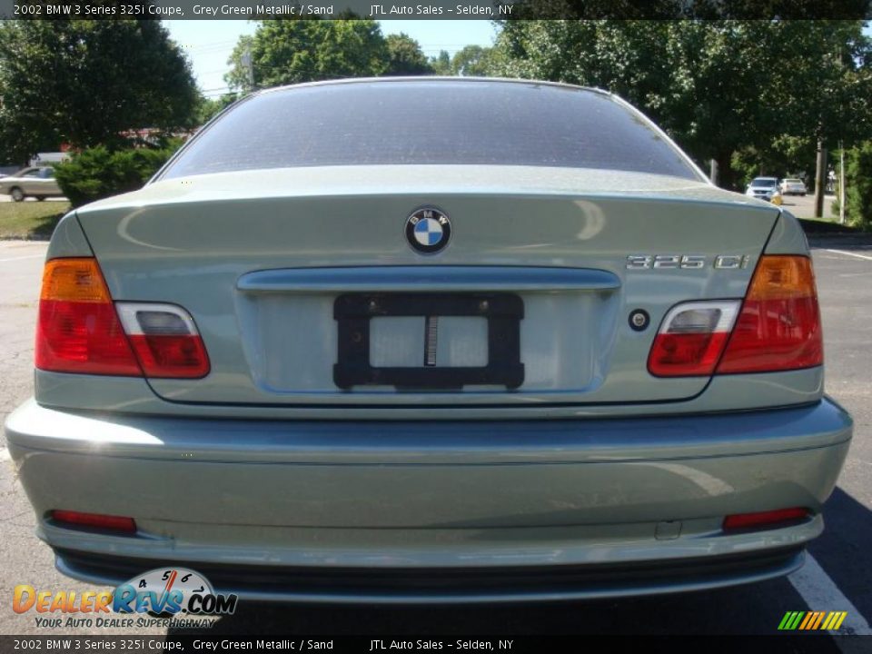 2002 BMW 3 Series 325i Coupe Grey Green Metallic / Sand Photo #5