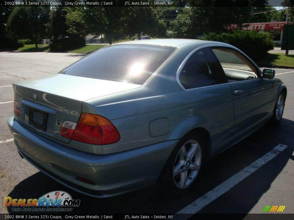 2002 BMW 3 Series 325i Coupe Grey Green Metallic / Sand Photo #6