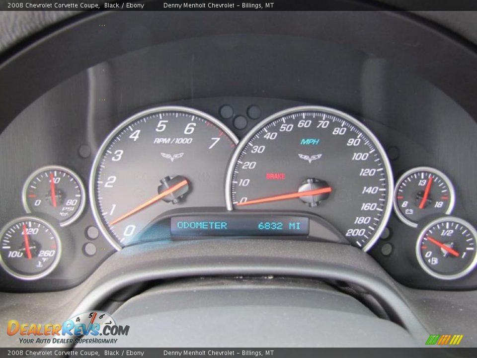 2008 Chevrolet Corvette Coupe Black / Ebony Photo #7