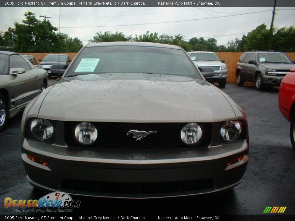 2005 Ford Mustang GT Premium Coupe Mineral Grey Metallic / Dark Charcoal Photo #2