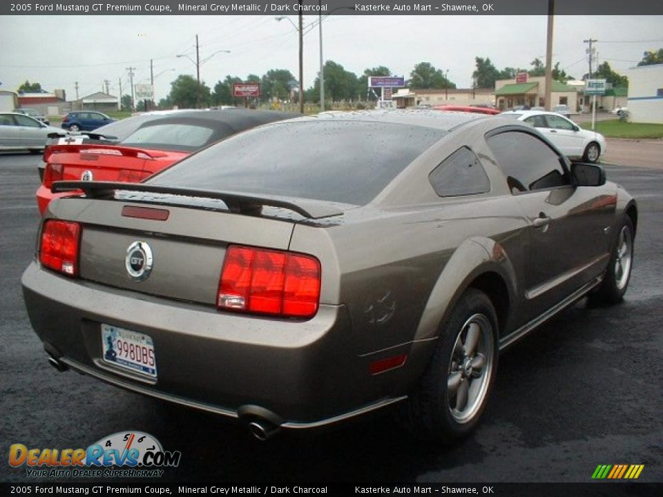 2005 Ford Mustang GT Premium Coupe Mineral Grey Metallic / Dark Charcoal Photo 4