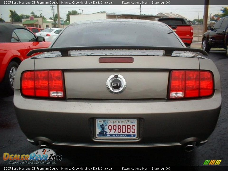 2005 Ford Mustang GT Premium Coupe Mineral Grey Metallic / Dark Charcoal Photo #5