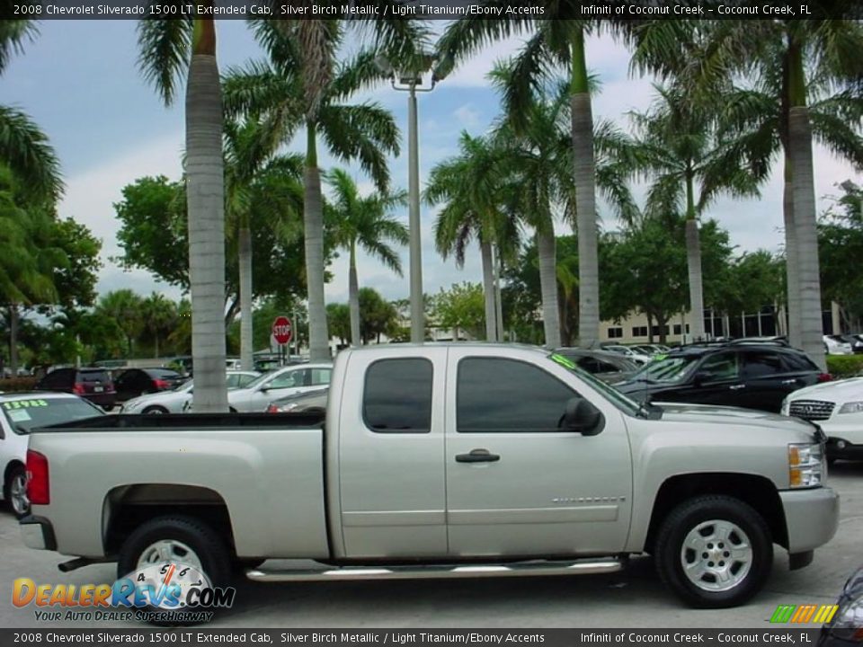 2008 Chevrolet Silverado 1500 LT Extended Cab Silver Birch Metallic / Light Titanium/Ebony Accents Photo #2