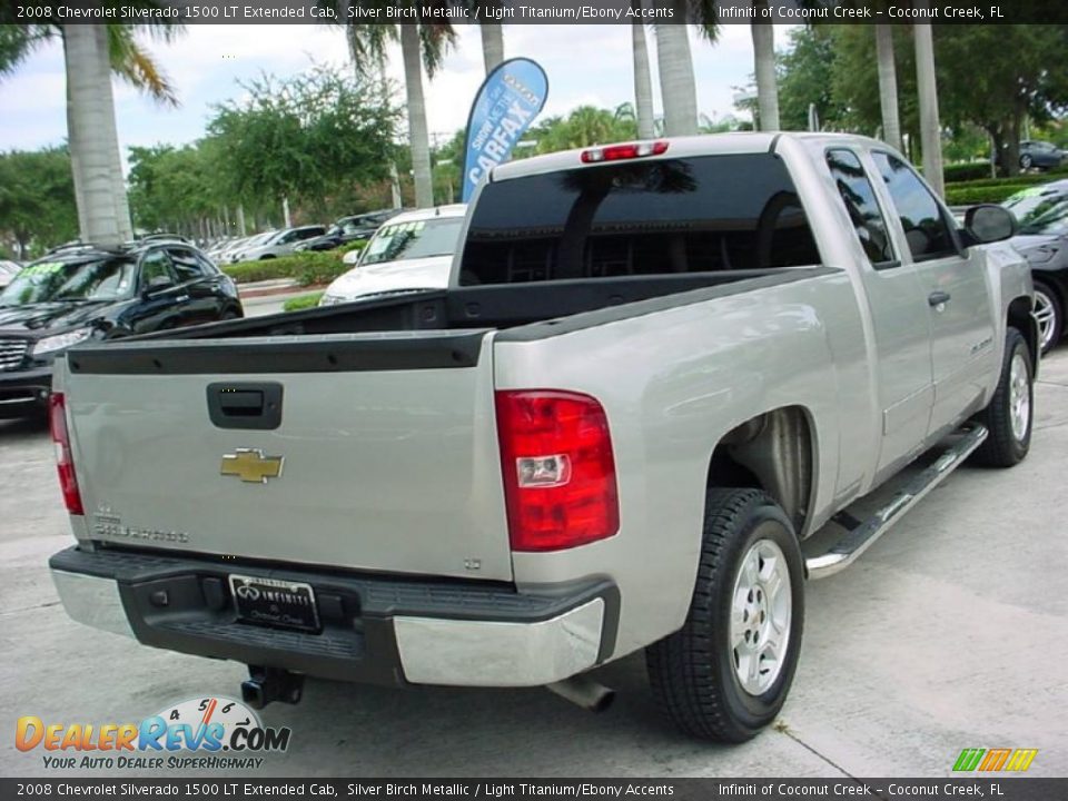 2008 Chevrolet Silverado 1500 LT Extended Cab Silver Birch Metallic / Light Titanium/Ebony Accents Photo #3