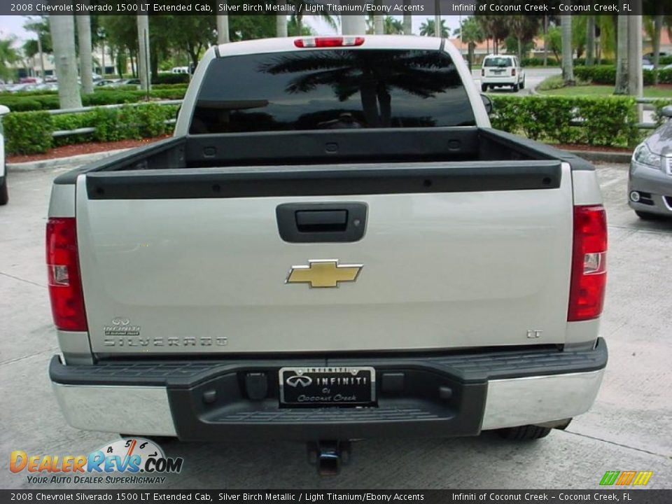 2008 Chevrolet Silverado 1500 LT Extended Cab Silver Birch Metallic / Light Titanium/Ebony Accents Photo #4