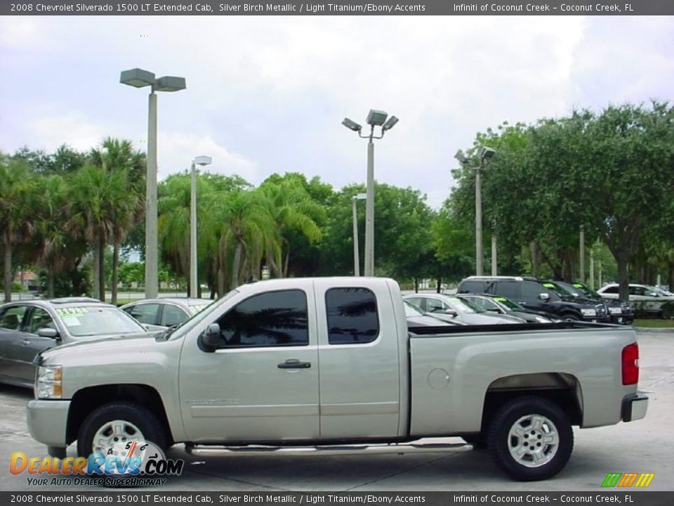 2008 Chevrolet Silverado 1500 LT Extended Cab Silver Birch Metallic / Light Titanium/Ebony Accents Photo #7