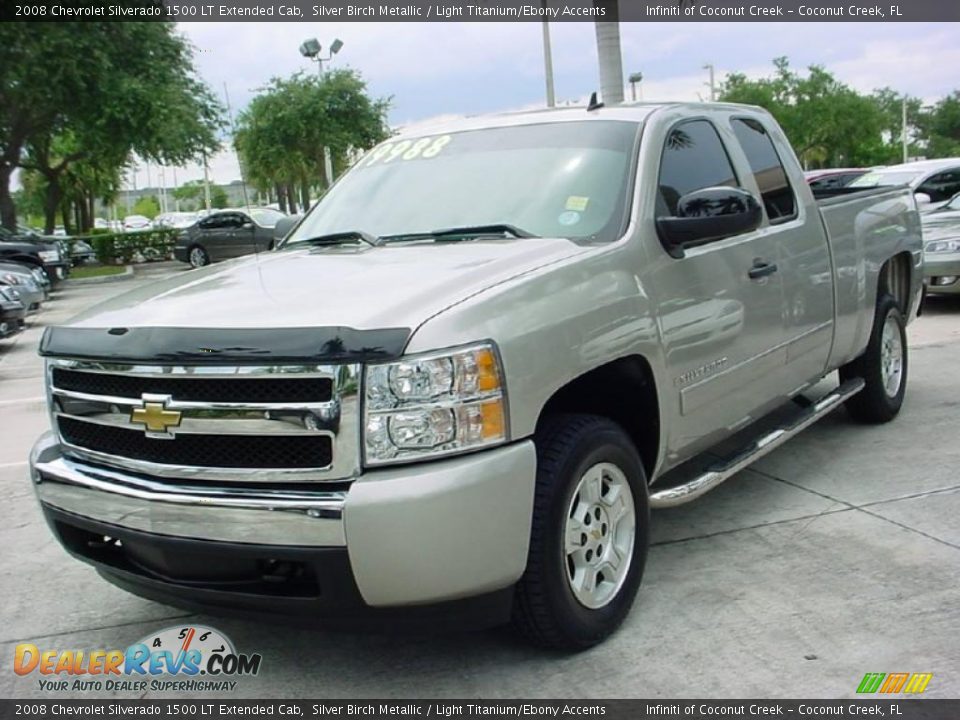 2008 Chevrolet Silverado 1500 LT Extended Cab Silver Birch Metallic / Light Titanium/Ebony Accents Photo #8