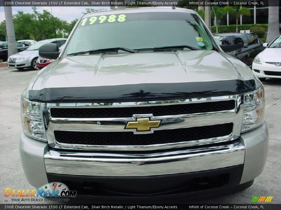 2008 Chevrolet Silverado 1500 LT Extended Cab Silver Birch Metallic / Light Titanium/Ebony Accents Photo #9