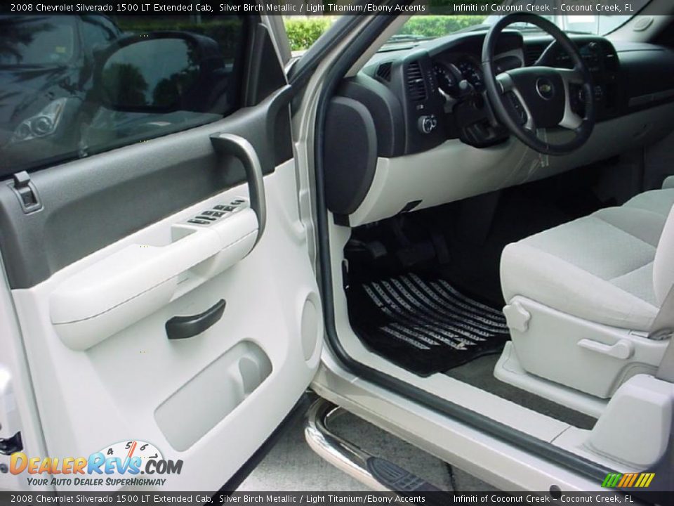 2008 Chevrolet Silverado 1500 LT Extended Cab Silver Birch Metallic / Light Titanium/Ebony Accents Photo #10