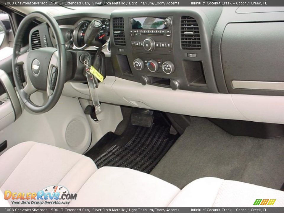 2008 Chevrolet Silverado 1500 LT Extended Cab Silver Birch Metallic / Light Titanium/Ebony Accents Photo #18