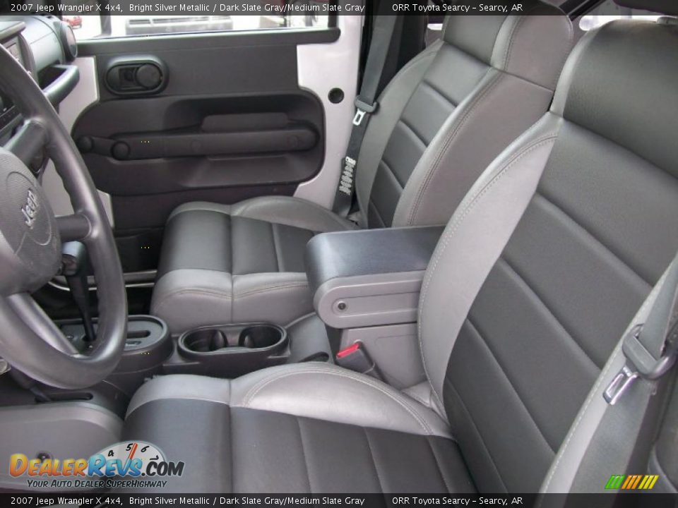 2007 Jeep Wrangler X 4x4 Bright Silver Metallic / Dark Slate Gray/Medium Slate Gray Photo #6