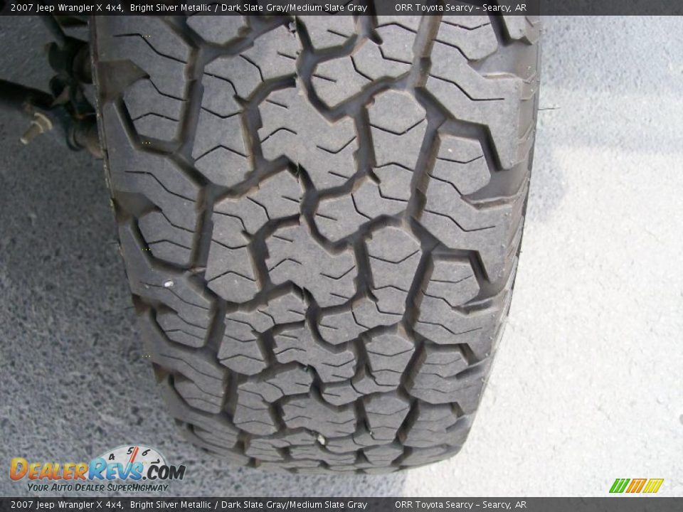 2007 Jeep Wrangler X 4x4 Bright Silver Metallic / Dark Slate Gray/Medium Slate Gray Photo #8