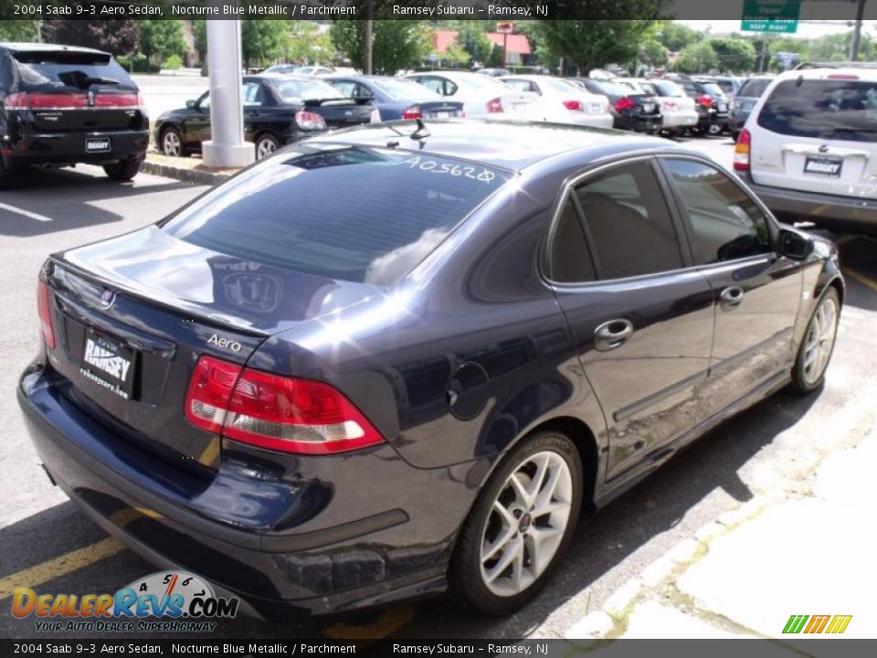 2004 Saab 9-3 Aero Sedan Nocturne Blue Metallic / Parchment Photo #4