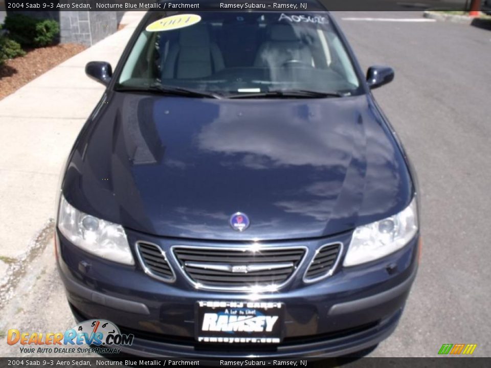 2004 Saab 9-3 Aero Sedan Nocturne Blue Metallic / Parchment Photo #6
