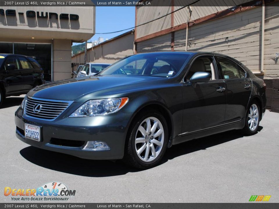 2007 Lexus LS 460 Verdigris Mica / Cashmere Photo #3