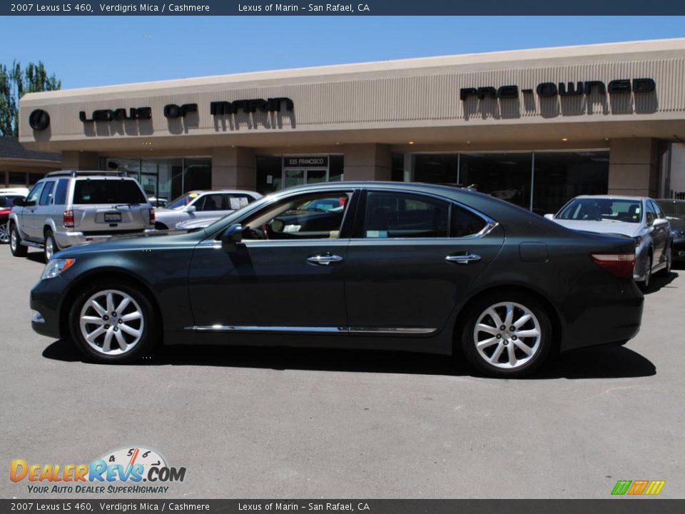 2007 Lexus LS 460 Verdigris Mica / Cashmere Photo #4