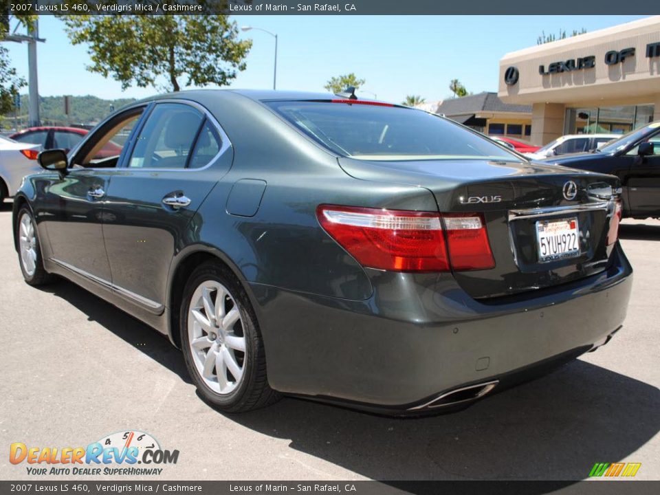 2007 Lexus LS 460 Verdigris Mica / Cashmere Photo #5