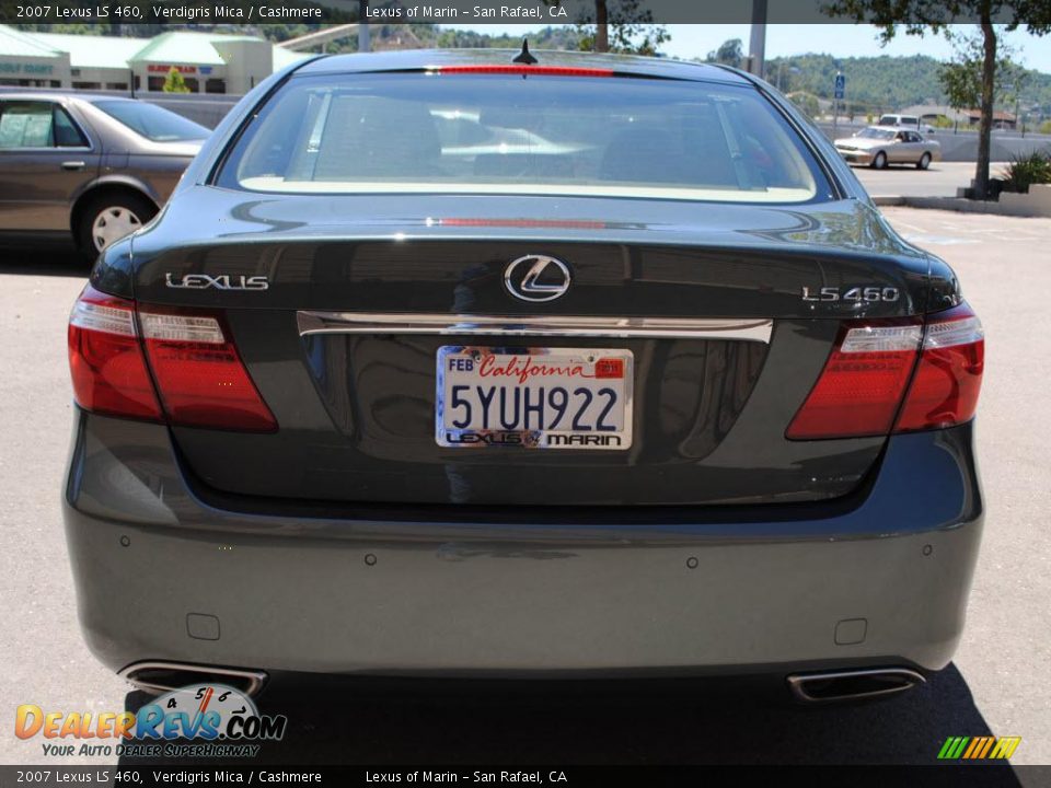 2007 Lexus LS 460 Verdigris Mica / Cashmere Photo #6
