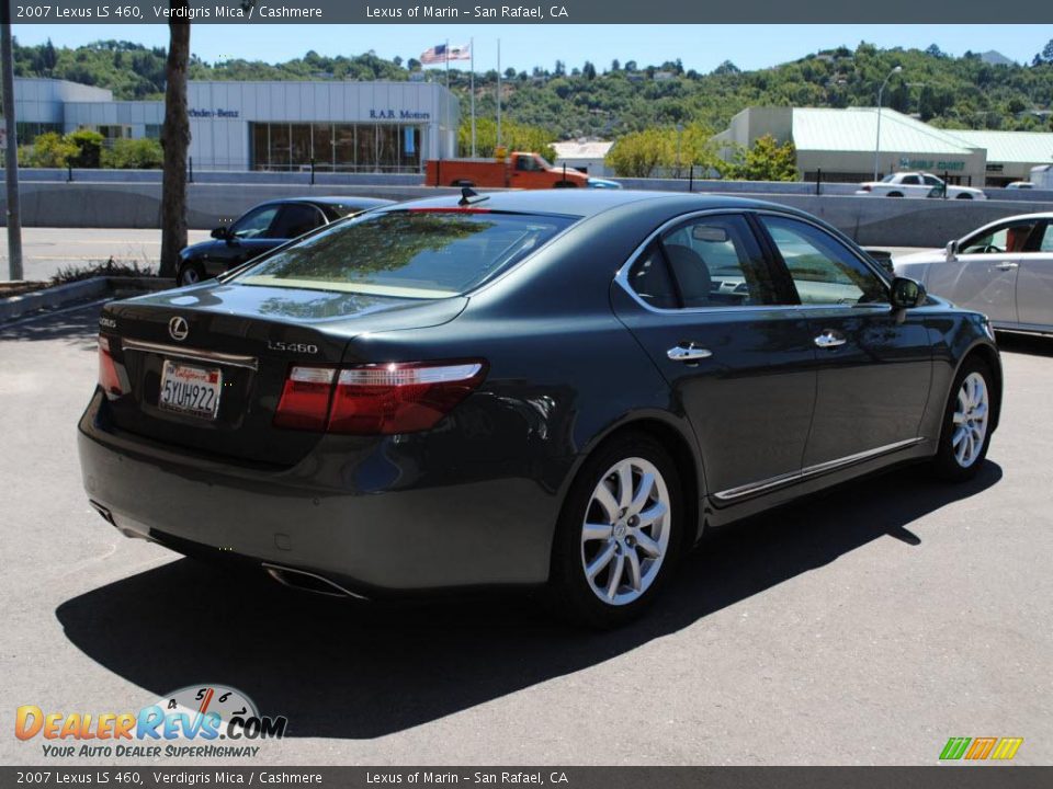 2007 Lexus LS 460 Verdigris Mica / Cashmere Photo #7