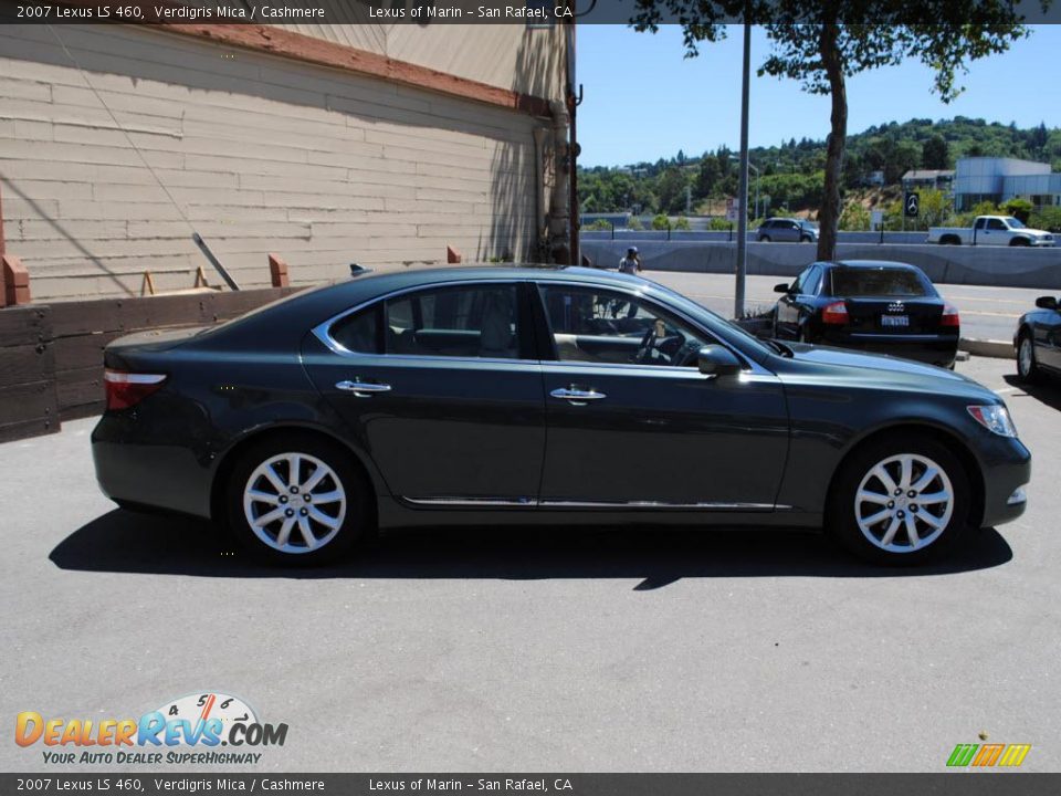 2007 Lexus LS 460 Verdigris Mica / Cashmere Photo #8