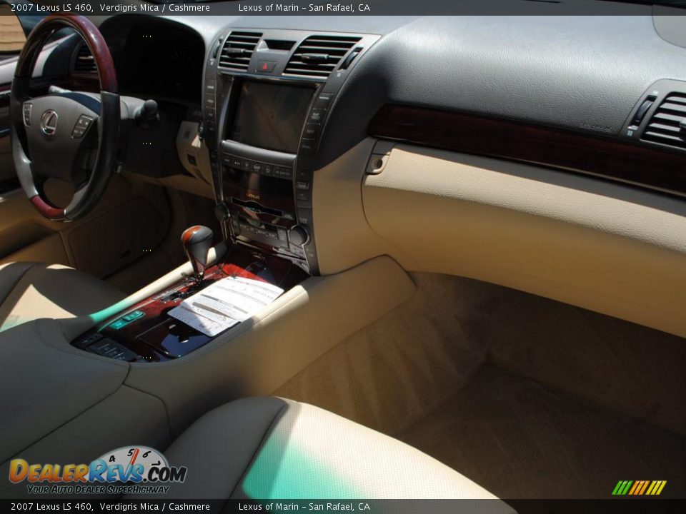 2007 Lexus LS 460 Verdigris Mica / Cashmere Photo #12