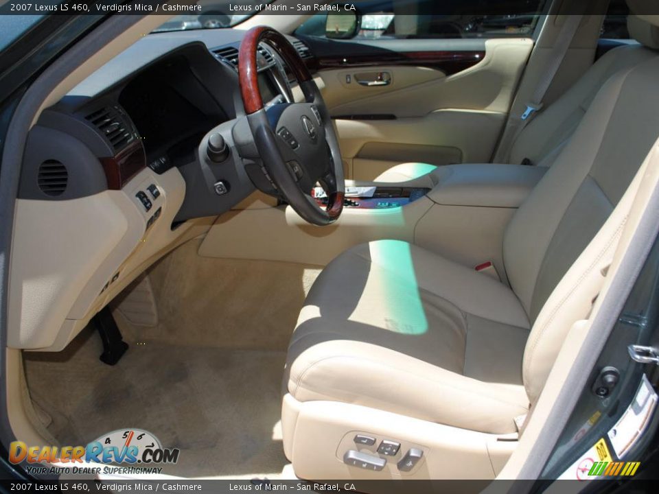 2007 Lexus LS 460 Verdigris Mica / Cashmere Photo #13