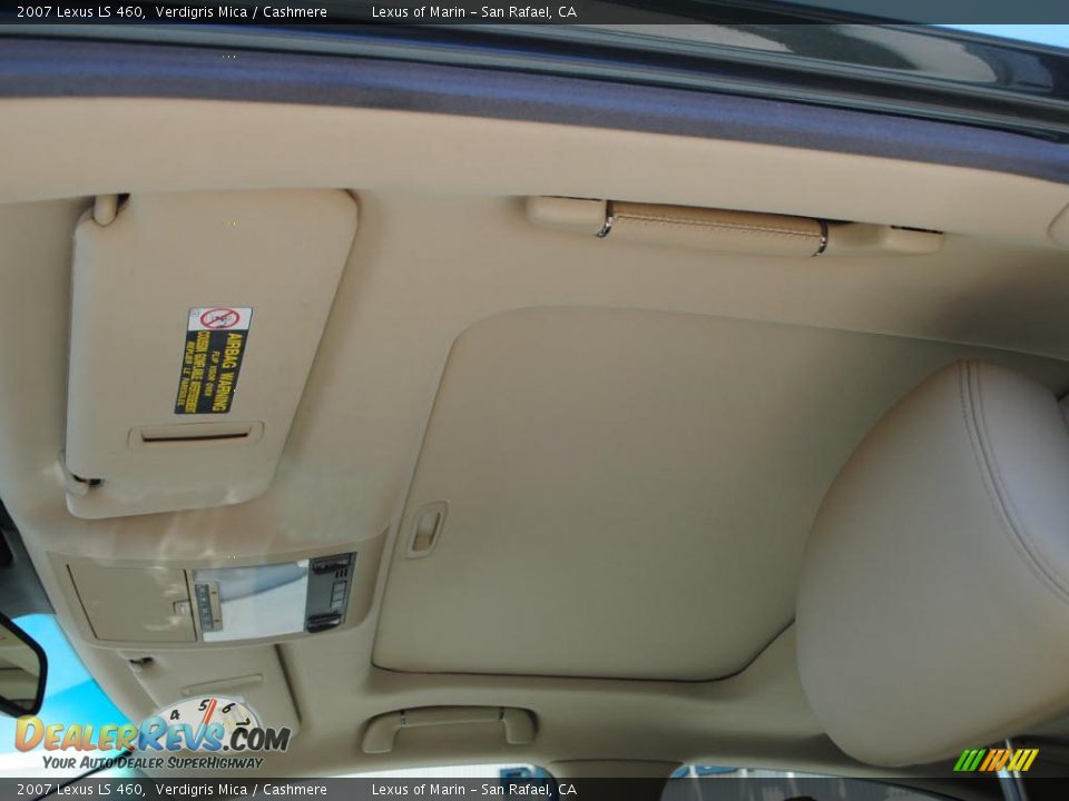 2007 Lexus LS 460 Verdigris Mica / Cashmere Photo #16