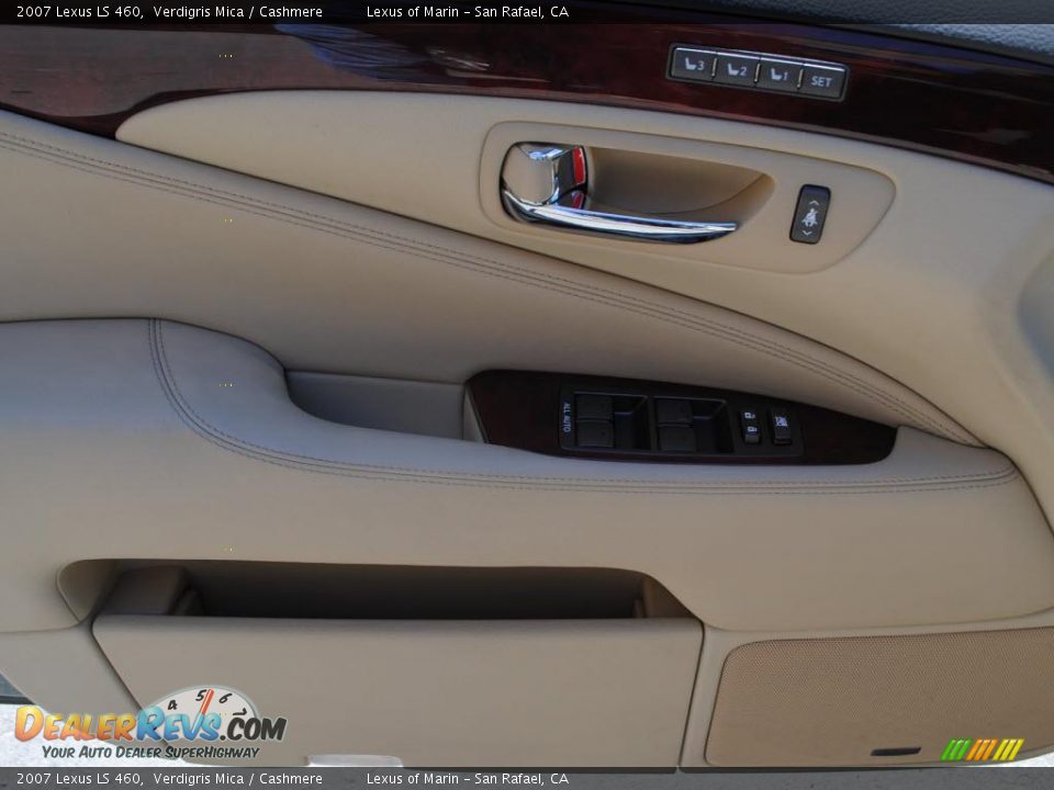 2007 Lexus LS 460 Verdigris Mica / Cashmere Photo #17