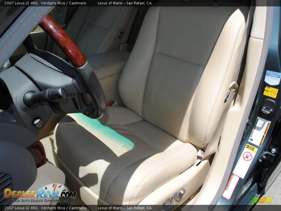 2007 Lexus LS 460 Verdigris Mica / Cashmere Photo #18