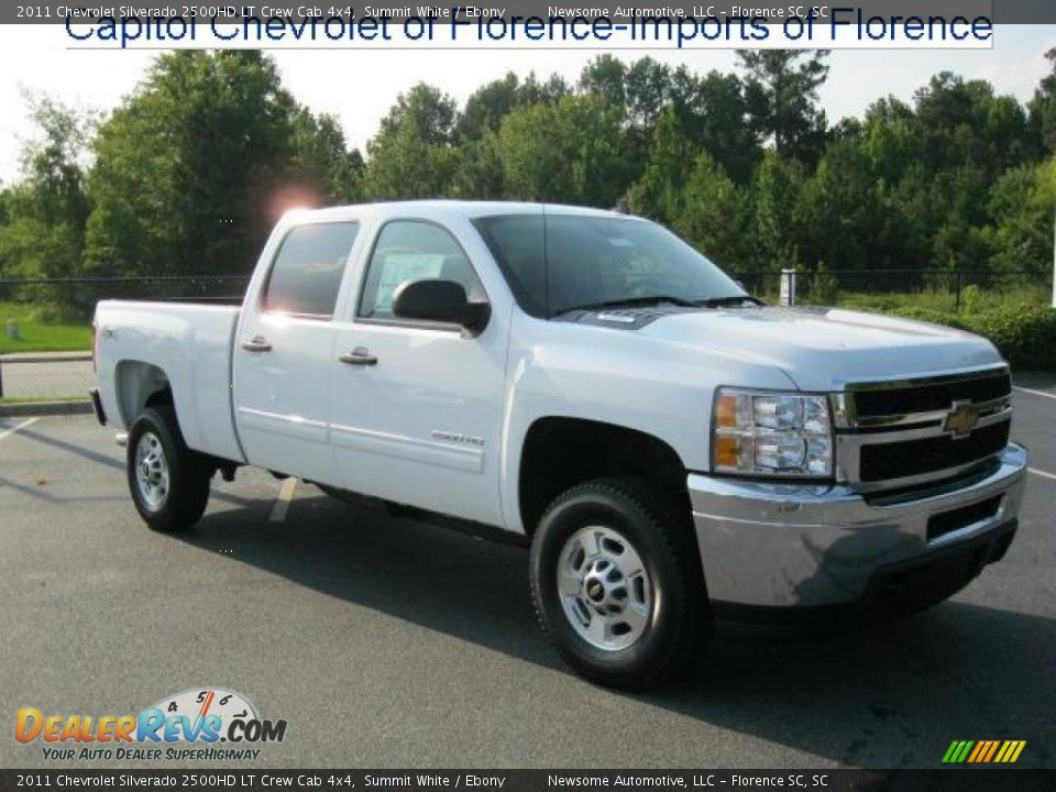 2011 Chevrolet Silverado 2500HD LT Crew Cab 4x4 Summit White / Ebony Photo #1