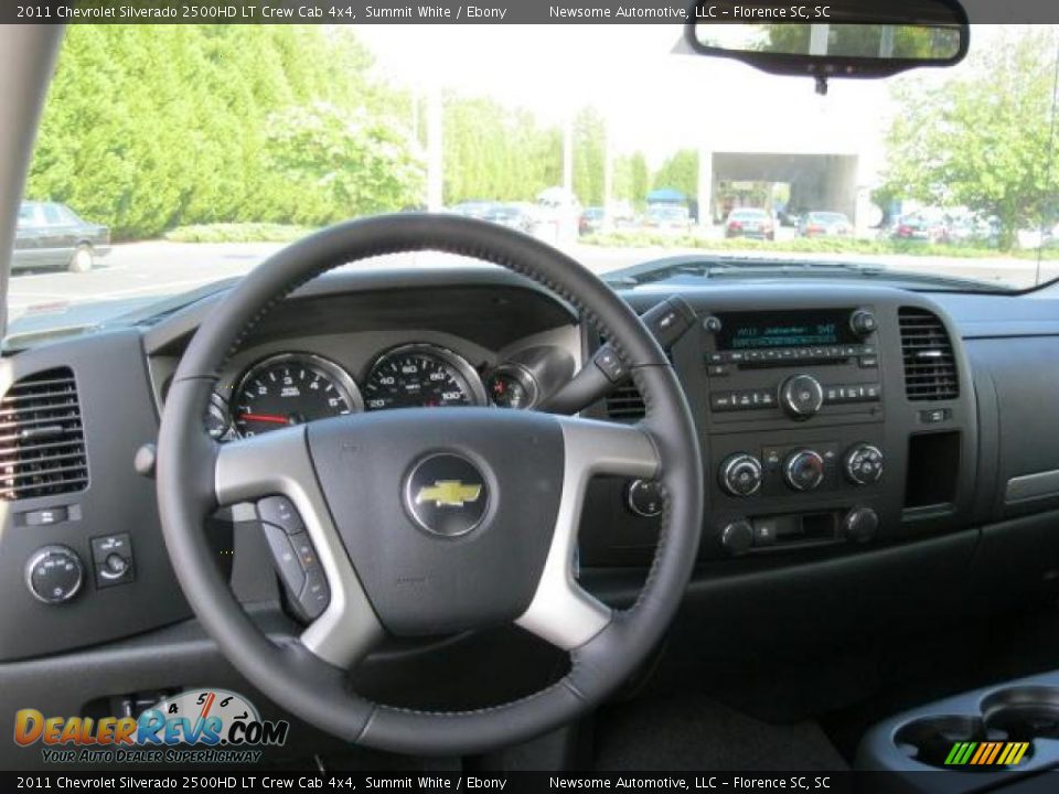 2011 Chevrolet Silverado 2500HD LT Crew Cab 4x4 Summit White / Ebony Photo #6