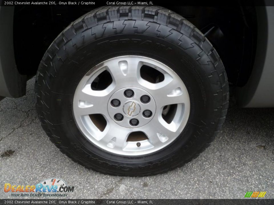 2002 Chevrolet Avalanche Z66 Onyx Black / Graphite Photo #7