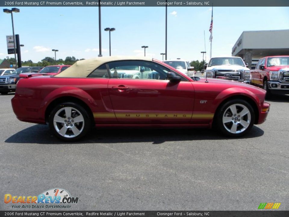 2006 Ford Mustang GT Premium Convertible Redfire Metallic / Light Parchment Photo #2