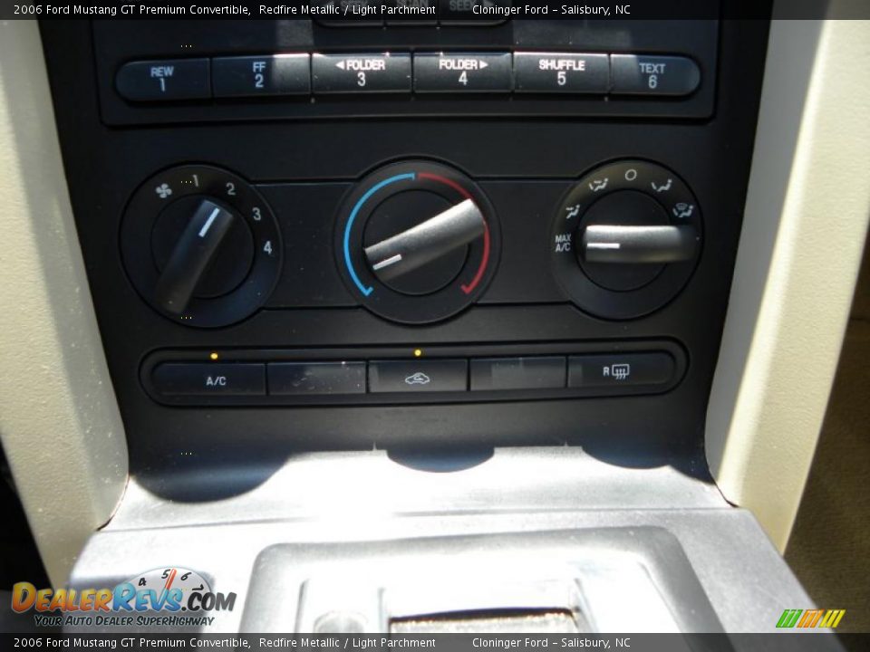 2006 Ford Mustang GT Premium Convertible Redfire Metallic / Light Parchment Photo #18
