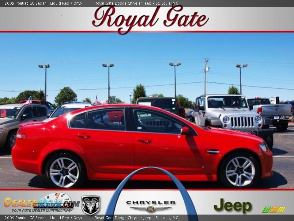 2009 Pontiac G8 Sedan Liquid Red / Onyx Photo #1