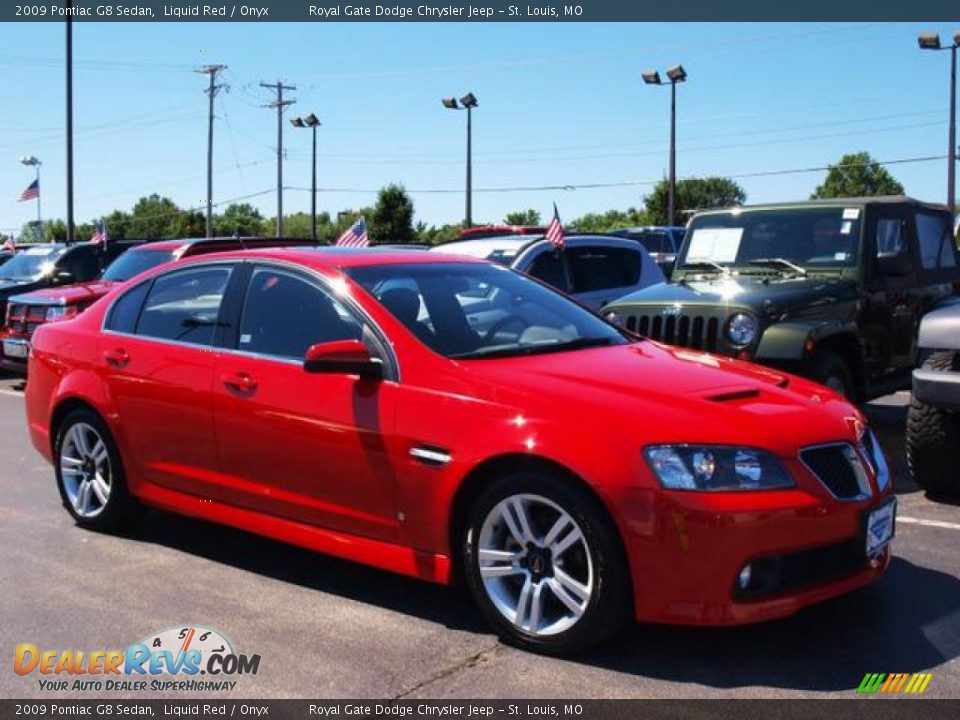 2009 Pontiac G8 Sedan Liquid Red / Onyx Photo #2