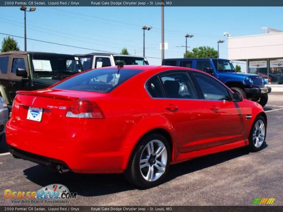 2009 Pontiac G8 Sedan Liquid Red / Onyx Photo #3
