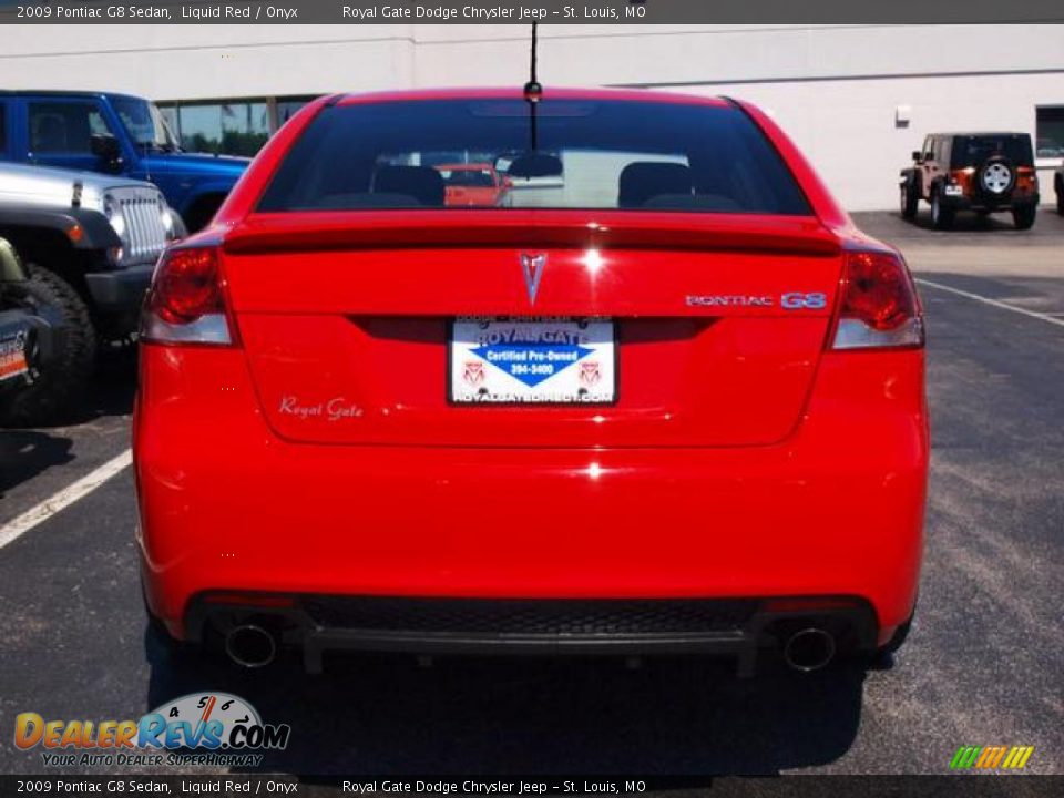 2009 Pontiac G8 Sedan Liquid Red / Onyx Photo #6