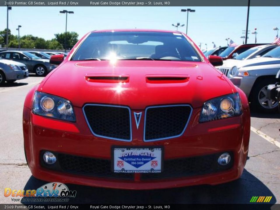 2009 Pontiac G8 Sedan Liquid Red / Onyx Photo #8