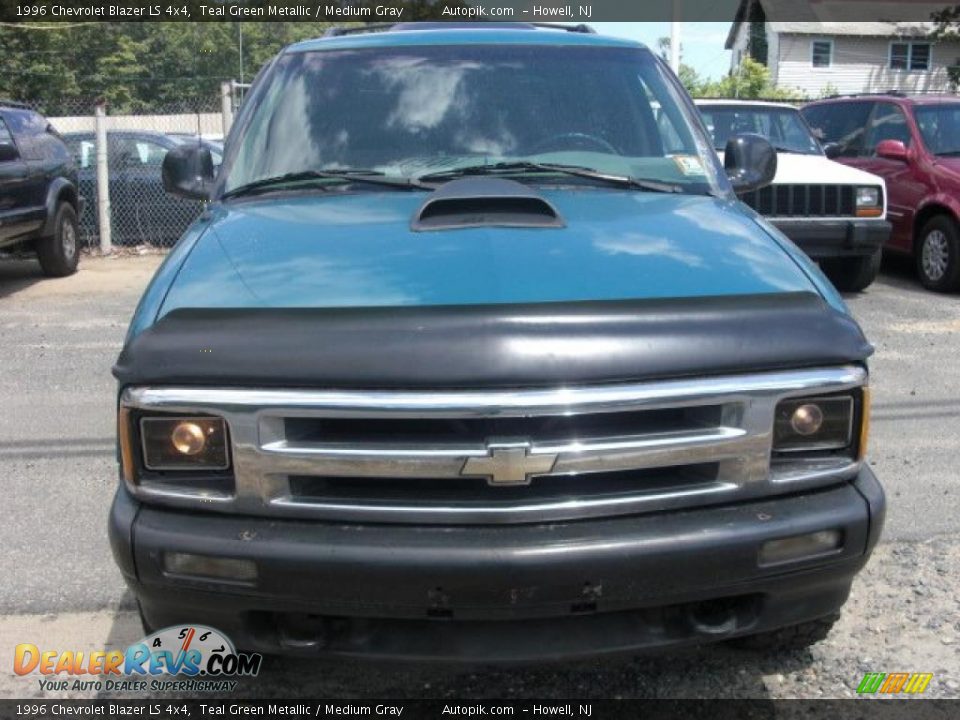 1996 Chevrolet Blazer LS 4x4 Teal Green Metallic / Medium Gray Photo #1